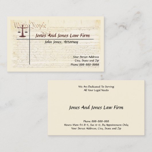 弁護士弁護士名刺 名刺 (正面/裏面)