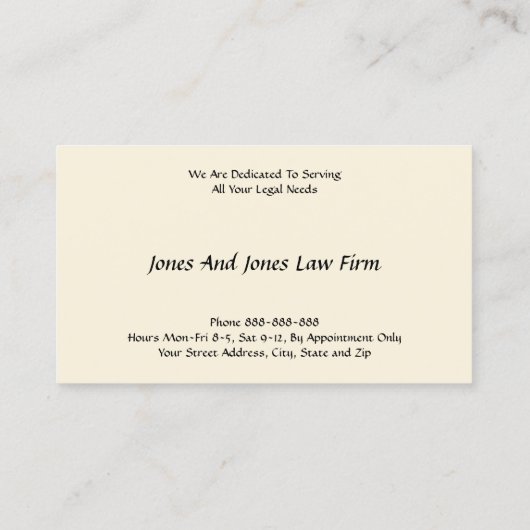 弁護士弁護士名刺 名刺 (裏面)