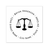 弁護士弁護士差出人住所自己スタンプ セルフインキングスタンプ (デザイン)