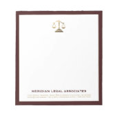 弁護士弁護士法プロフェッショナル ノートパッド (正面)