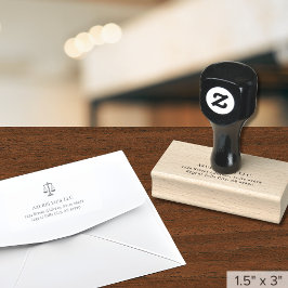 弁護士弁護士法律事務所差出人住所 ラバースタンプ