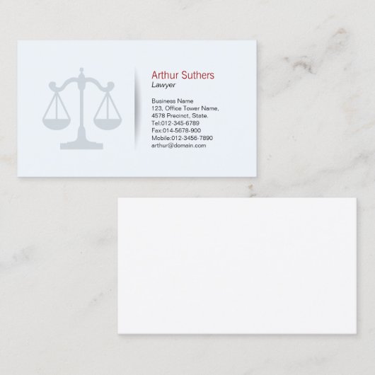 弁護士弁護士法 名刺 (正面/裏面)