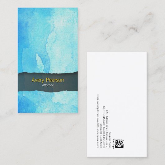 弁護士弁護士法 名刺 (正面/裏面)