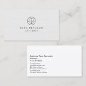 弁護士弁護士法 名刺 (正面/裏面)