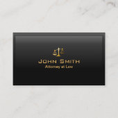 弁護士弁護士金ゴールドスケールブラ縁どック 名刺 (正面)