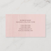 弁護士弁護士金ゴールドスケール赤面ピンク 名刺 (裏面)