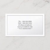 弁護士弁護士金ゴールドスケールJustice Classy White 名刺 (裏面)