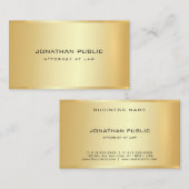 弁護士弁護士金ゴールドルックテンプレート法律事務所 名刺 (正面/裏面)
