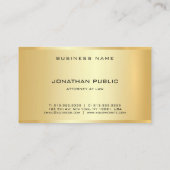 弁護士弁護士金ゴールドルックテンプレート法律事務所 名刺 (裏面)