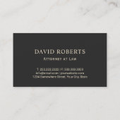 弁護士弁護士金ゴールド司法の尺度 名刺 (裏面)