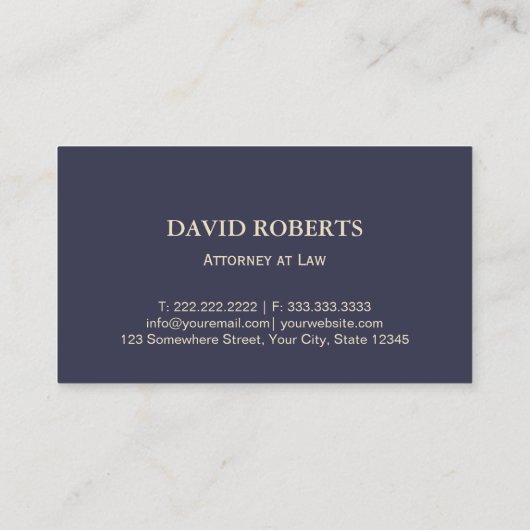 弁護士弁護士金ゴールド規模エレガント 名刺 (裏面)