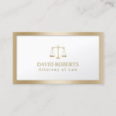 弁護士弁護士金箔モダン法規 名刺 (正面)