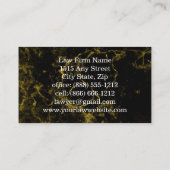 弁護士弁護士黒大理石 名刺 (裏面)