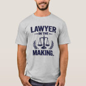 弁護士志望者向けの法的アート Tシャツ (正面)