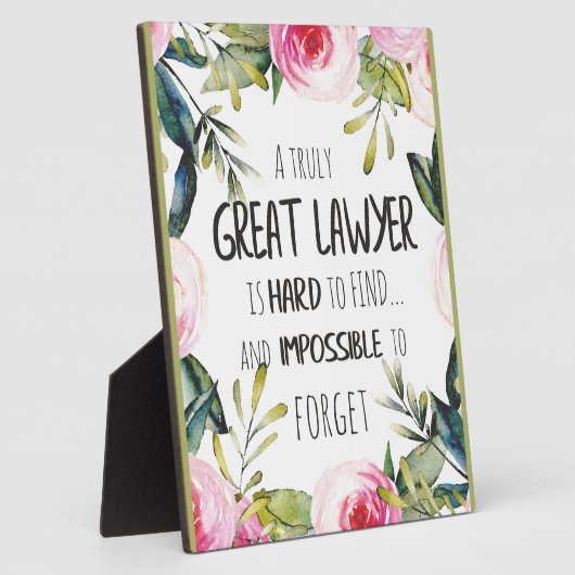 弁護士最高の向けの弁護士ギフト素晴らし引用文 フォトプラーク (側面)