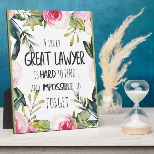 弁護士最高の向けの弁護士ギフト素晴らし引用文 フォトプラーク (側面)