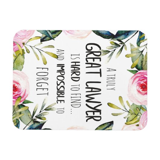 弁護士最高の向けの弁護士ギフト素晴らし引用文 マグネット (横)