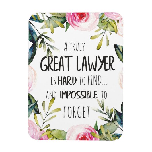 弁護士最高の向けの弁護士ギフト素晴らし引用文 マグネット (縦)