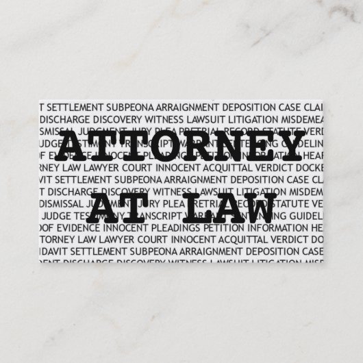 弁護士条件名刺 名刺 (正面)