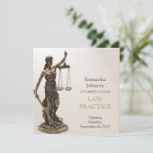 弁護士業の開始発表 案内状 (スタンド正面)