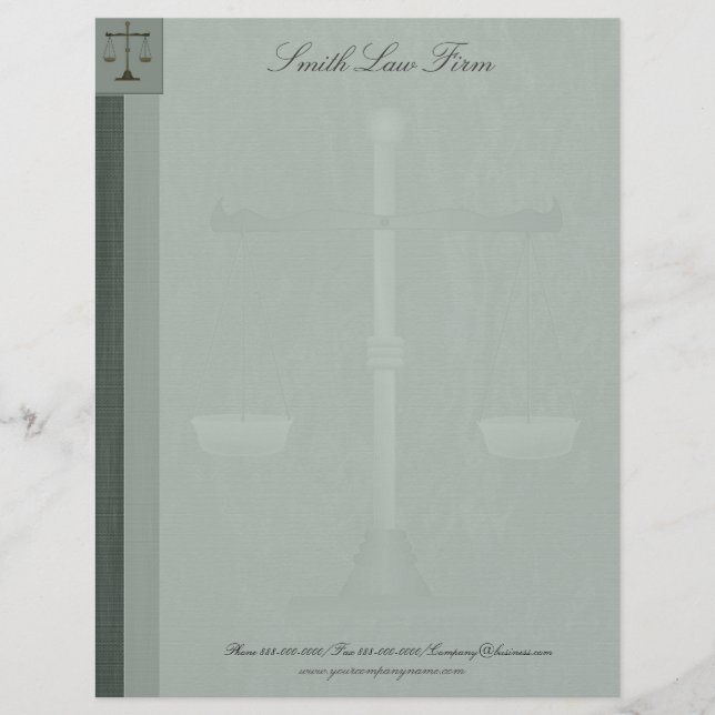 弁護士業務用書簡ヘッド レターヘッド (正面)