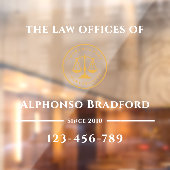 弁護士業 |法律事務所ホワイト ウィンドウサイン (シート2)