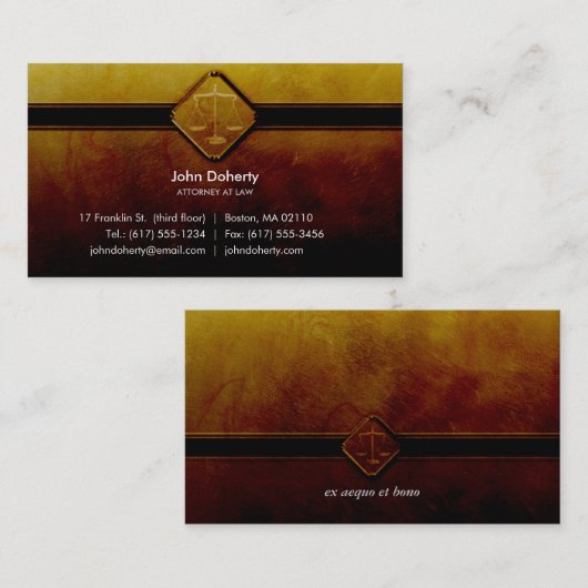 弁護士正義のはかりで測| 名刺 (正面/裏面)