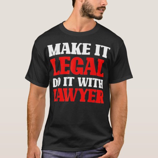 弁護士法おもしろい学学生弁護士 Tシャツ (正面)