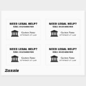 弁護士法アドバイス広告のシール 長方形シール (シート)