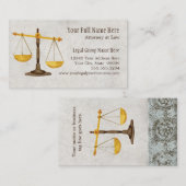 弁護士法務判事シンボル名刺 名刺 (正面/裏面)