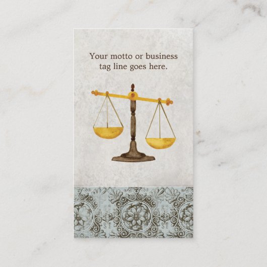 弁護士法務判事シンボル名刺 名刺 (裏面)