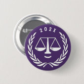弁護士法学校卒業ボタン 缶バッジ (正面&裏面)