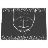 弁護士法学校卒業党グレーシルバー ラージペーパーバッグ (正面)