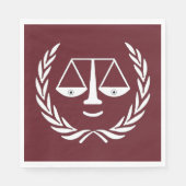 弁護士法学校卒業党ナプキンス スタンダードランチョンナプキン (正面)