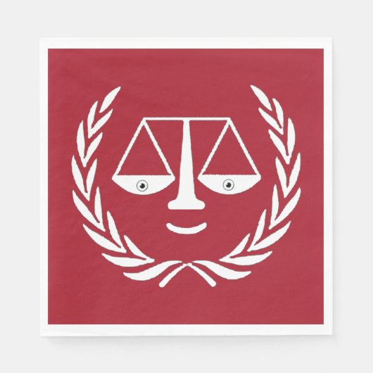 弁護士法学校卒業党ナプキンス スタンダードランチョンナプキン (正面)