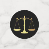 弁護士法学校卒業党ブラック金ゴールド コンフェッティ (スモール正面)