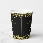 弁護士法学校卒業党ブラック金ゴールド 紙コップ (右)