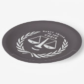 弁護士法学校卒業党紙プレート ペーパープレート (アングル)