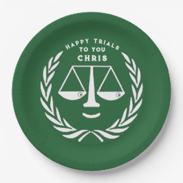 弁護士法学校卒業党紙プレート ペーパープレート