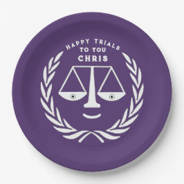 弁護士法学校卒業党紙プレート ペーパープレート