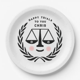 弁護士法学校卒業党紙プレート ペーパープレート