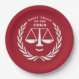 弁護士法学校卒業党紙プレート ペーパープレート