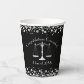 弁護士法学校卒業党黒銀 紙コップ (裏面)