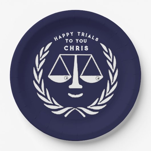 弁護士法学校卒業党 ペーパープレート (正面)