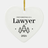 弁護士法学校卒業式クリスマスオーナメント セラミックオーナメント (正面)