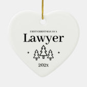 弁護士法学校卒業式クリスマスオーナメント セラミックオーナメント (裏面)