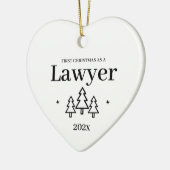 弁護士法学校卒業式クリスマスオーナメント セラミックオーナメント (左)