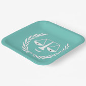 弁護士法学校卒業紙プレート ペーパープレート (傾斜あり)