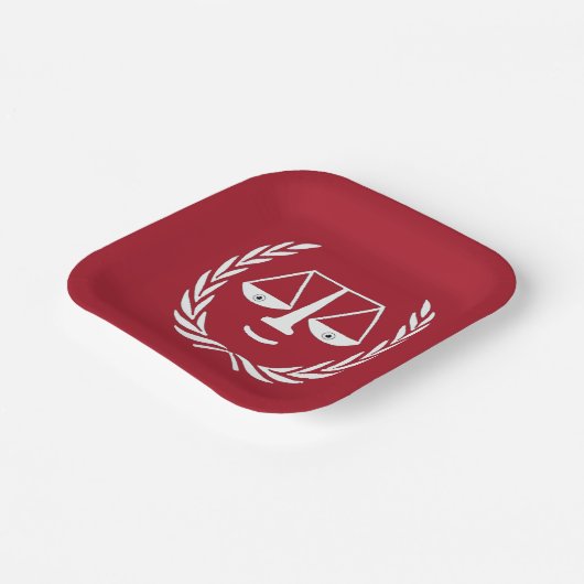 弁護士法学校卒業紙プレート ペーパープレート (傾斜あり)