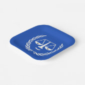 弁護士法学校卒業紙プレート ペーパープレート (傾斜あり)